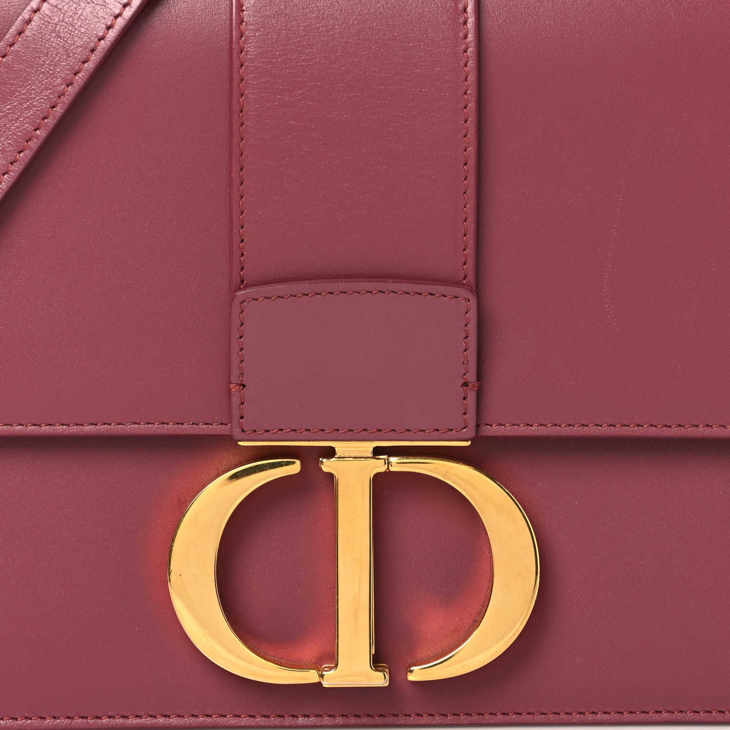 Christian Dior Smooth Calfskin 30 Montaigne Flap Bag Burgundy 6 of 10