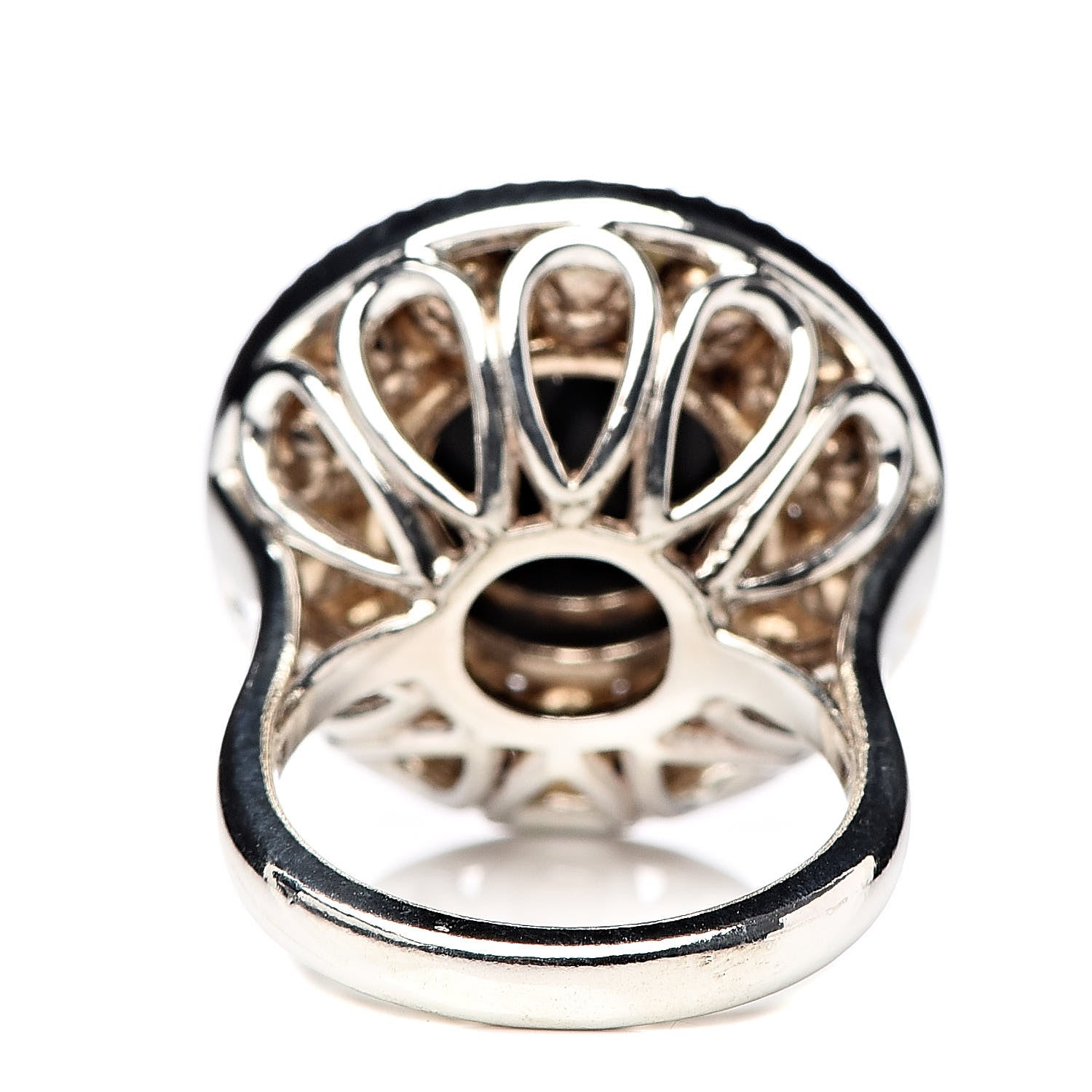 Tiffany Sterling Silver Black Onyx Freshwater Pearl Ziegfeld Ring 46 3.75 4 of 5