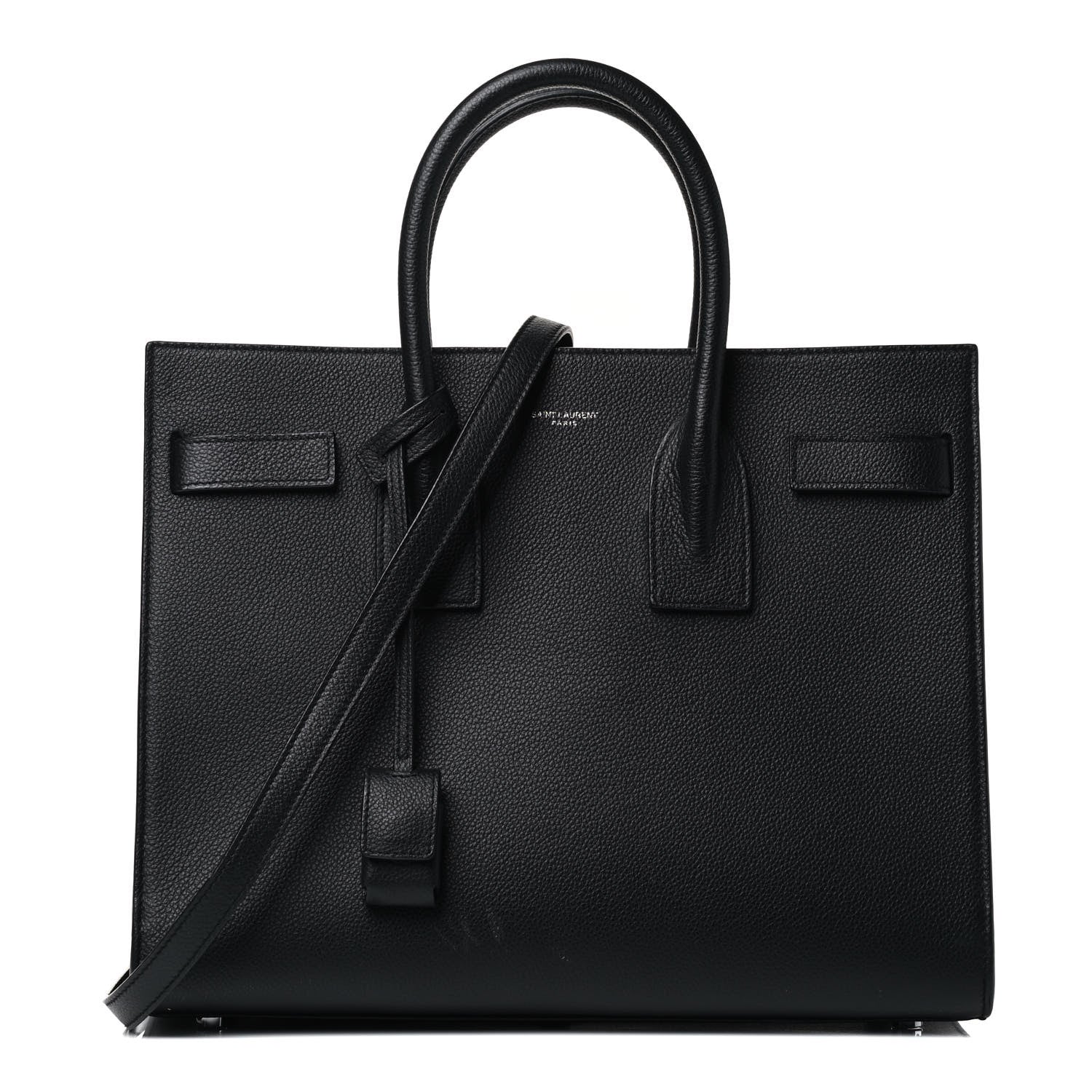 Saint Laurent Grained Calfskin Small Sac De Jour Black 1 of 4