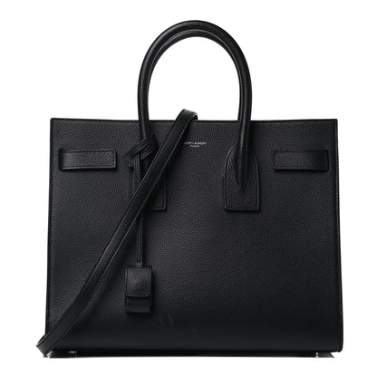 Saint Laurent Grained Calfskin Small Sac De Jour Black 1 of 4