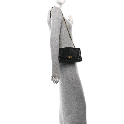Chanel Lambskin Quilted Small Single Flap Black 2 of 10