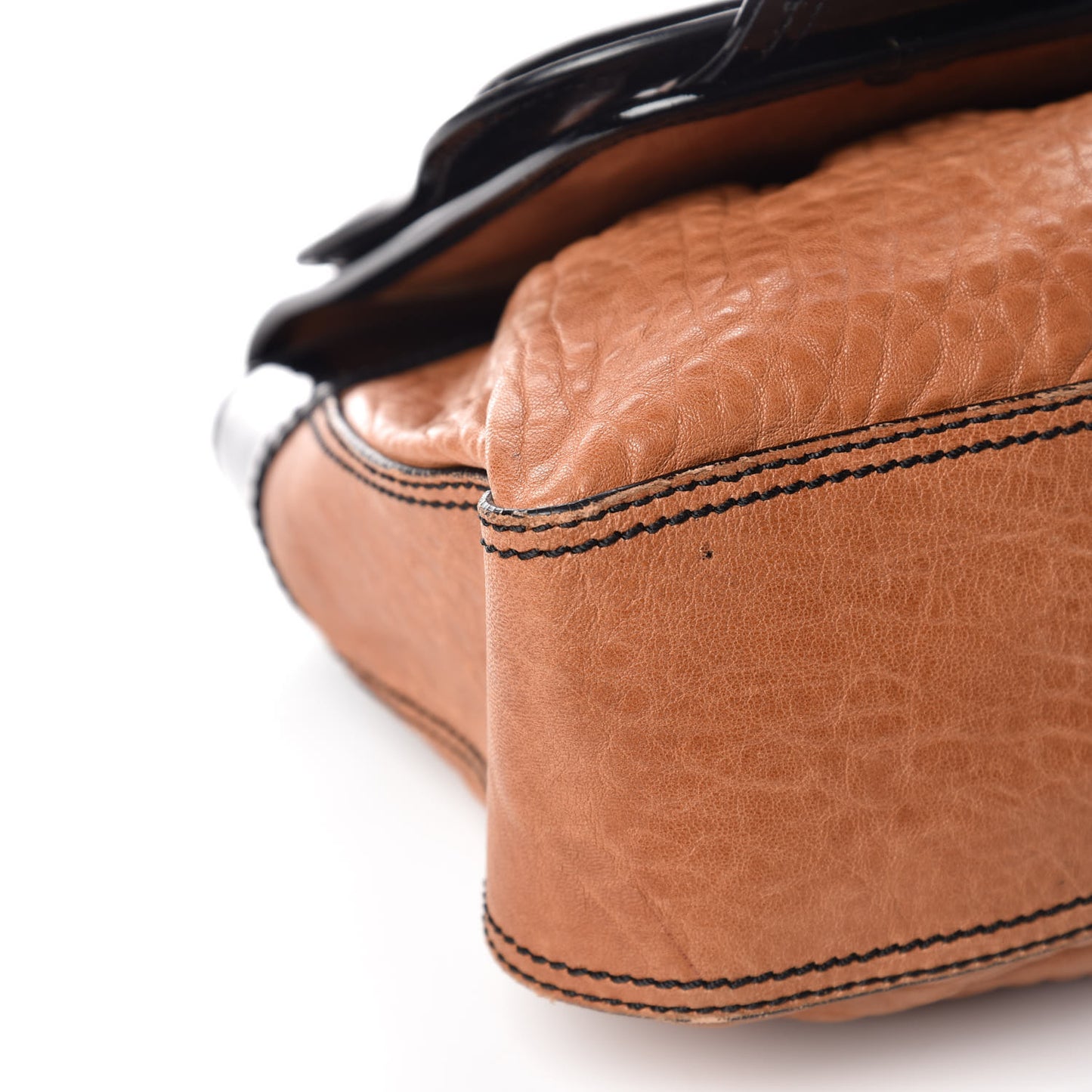 Nappa Patent B Bag Osso Black