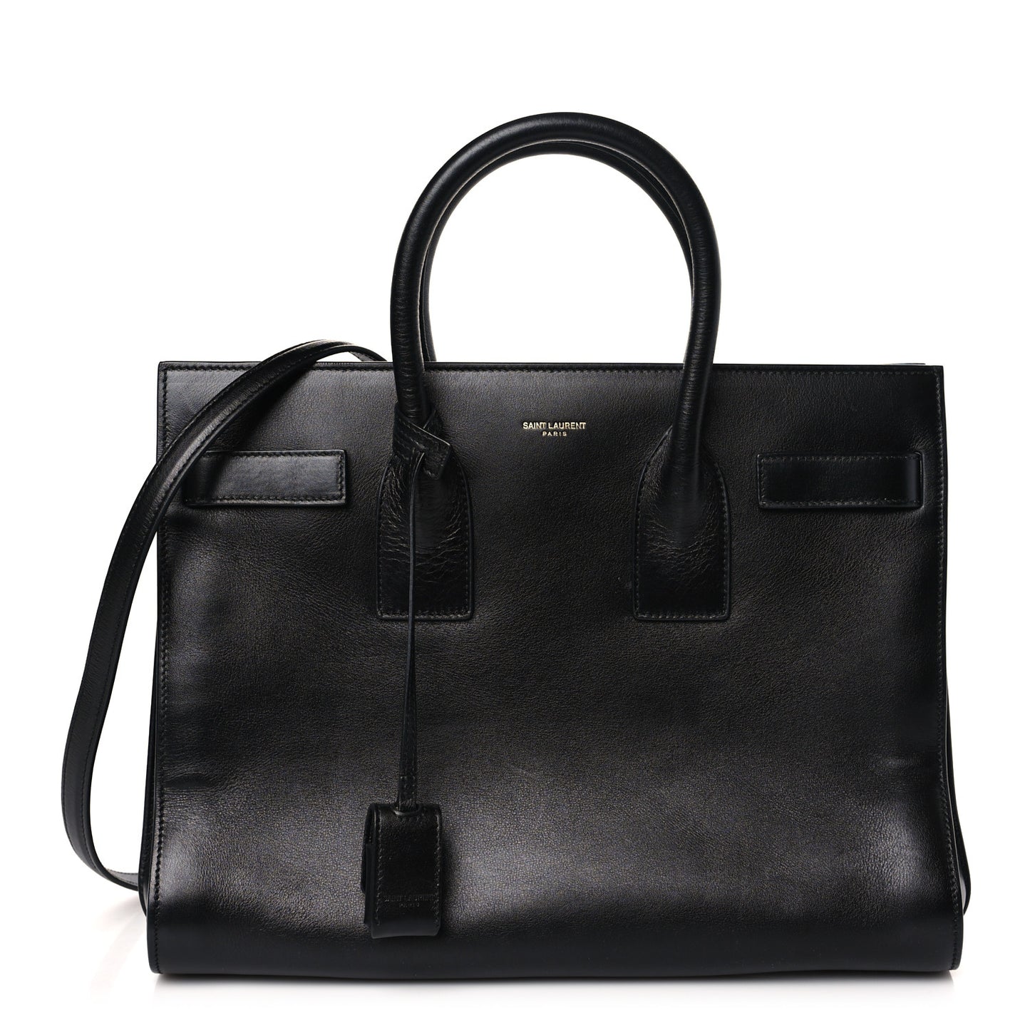 Smooth Calfskin Small Sac De Jour Black