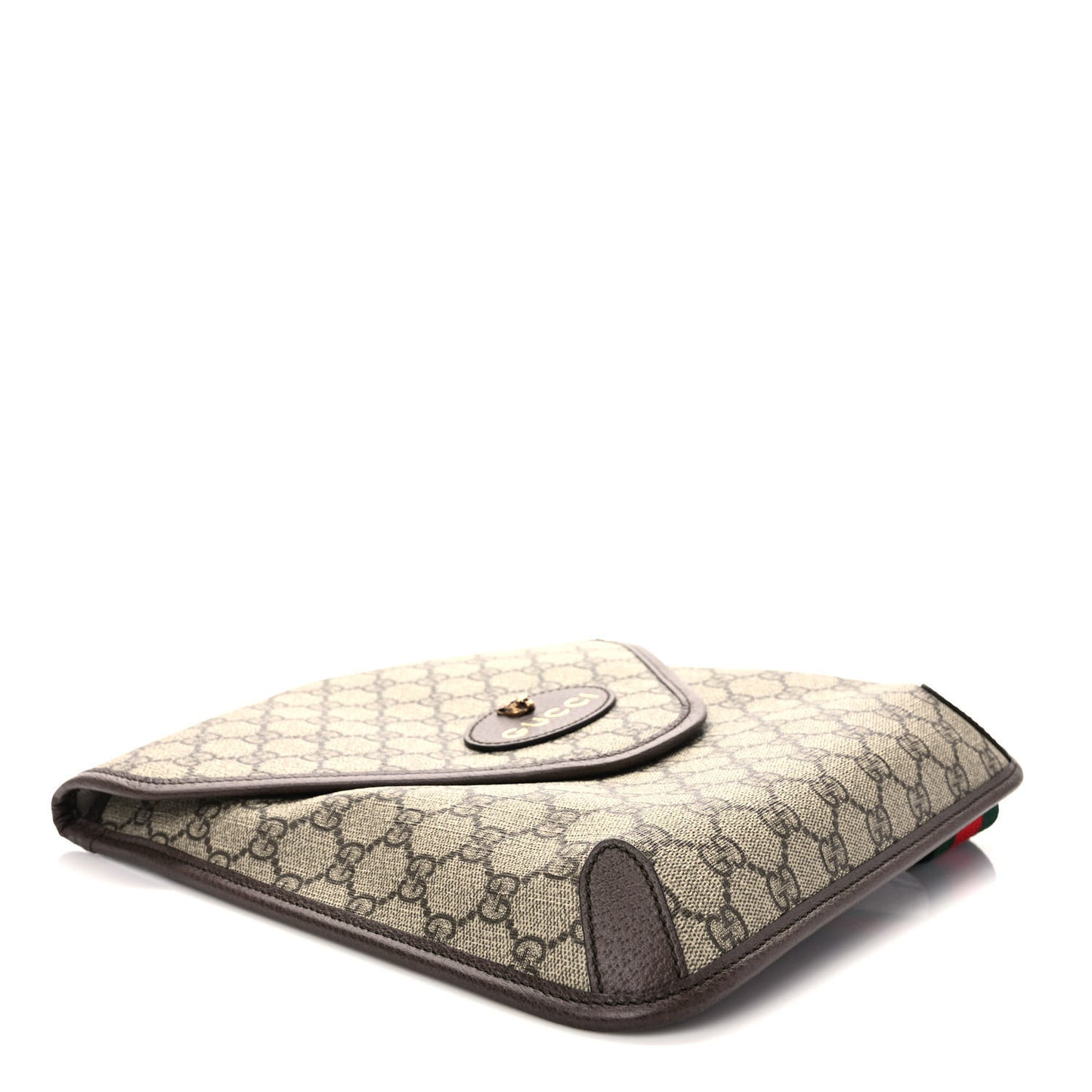 GG Supreme Monogram Web Medium Neo Vintage Flap Messenger Bag Beige New Acero