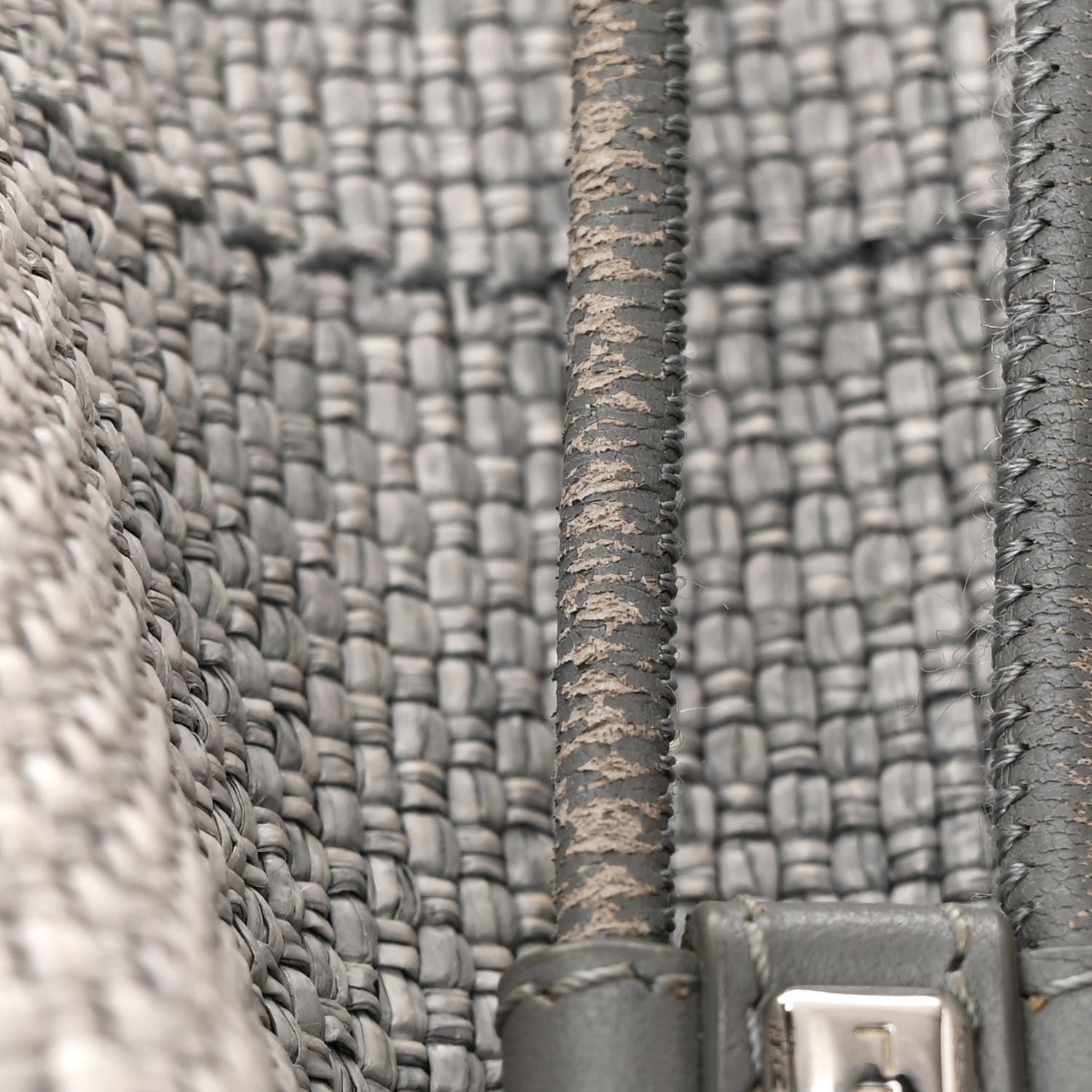 Chanel Canvas Large Deauville Backpack Grey 12 of 14