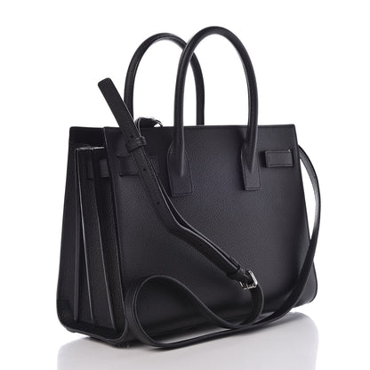 Saint Laurent Grained Calfskin Baby Sac De Jour Black 4 of 8