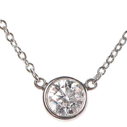 Tiffany Platinum Diamond .25ct Elsa Peretti Diamonds by the Yard Pendant Necklace 4 of 8