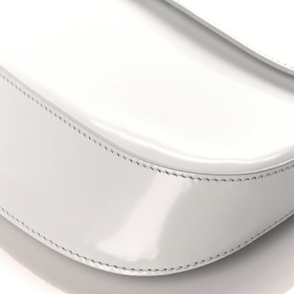 Prada Spazzolato Cleo Flap Shoulder Bag White 10 of 10