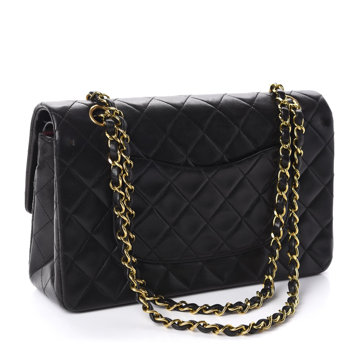 Chanel Lambskin Quilted Medium Double Flap Black 3 of 11