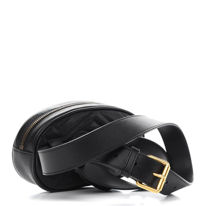 Gucci Calfskin Matelasse GG Marmont Belt Bag 95 38 Black 3 of 12
