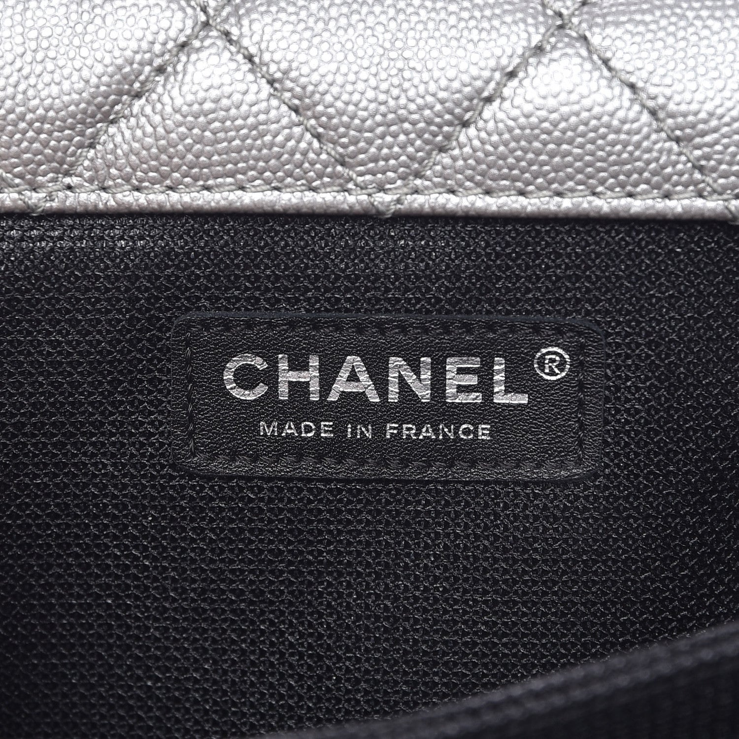 Chanel Metallic Calfskin Quilted XXL Travel Flap Bag Silver 6 of 7