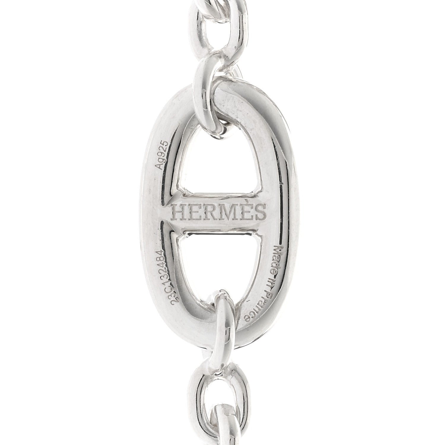 Hermes Sterling Silver Farandole Necklace 160 4 of 5