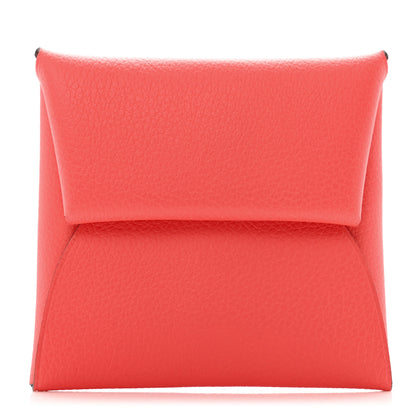 Hermes Evercolor Bastia Verso Coin Purse Rose Texas Sienne 1 of 8