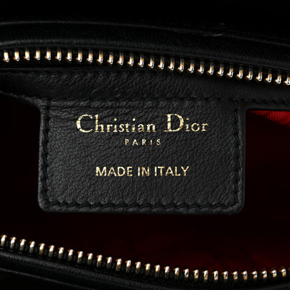 Christian Dior Lambskin Cannage Medium Lady Dior Black 6 of 11