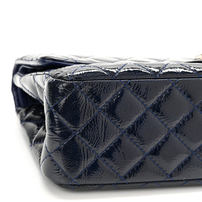 Chanel Distressed Patent Quilted 2.55 Reissue 226 Flap Navy 9 of 15