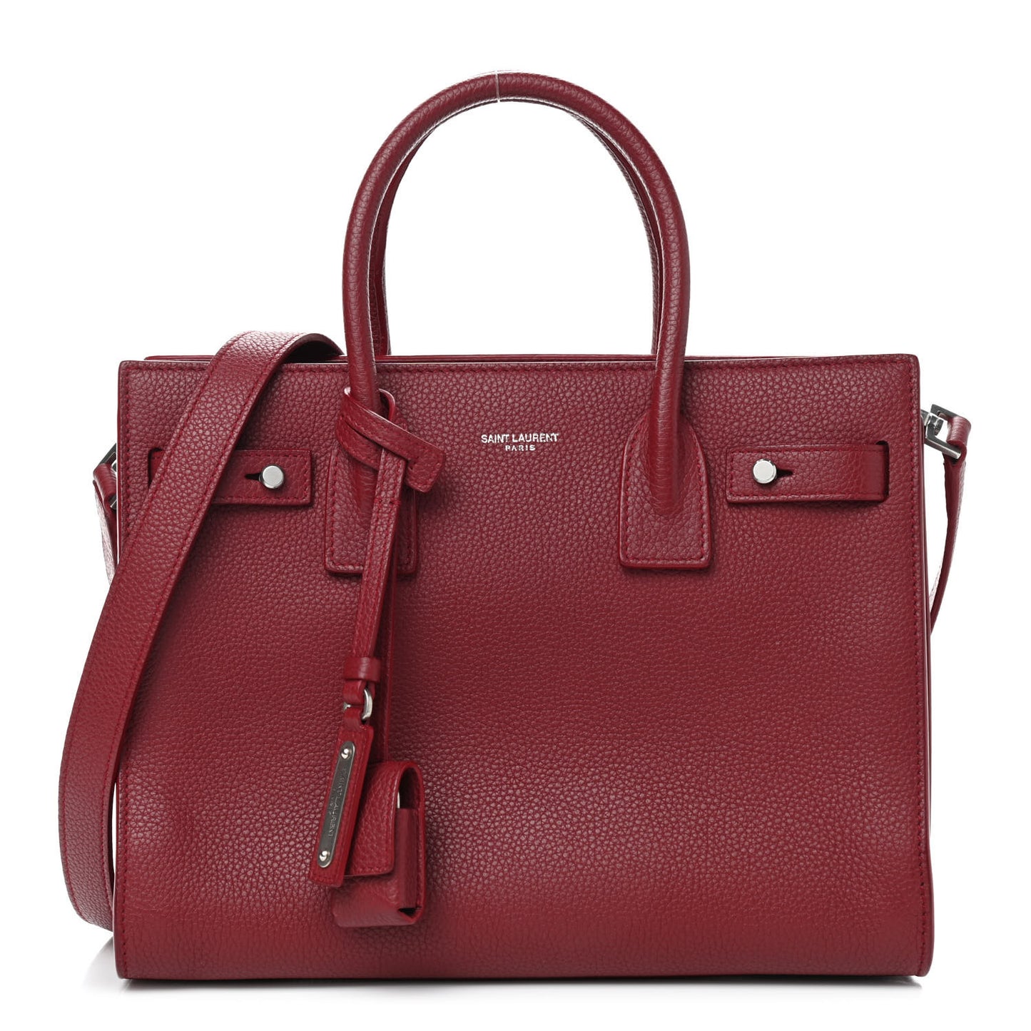 Grained Calfskin Nano Sac De Jour Souple Palissandre