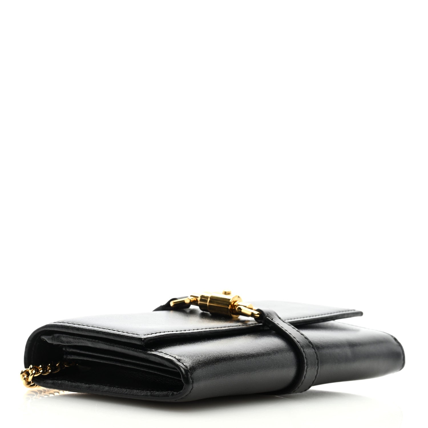Gucci Calfskin Jackie 1961 Chain Wallet Black 4 of 8