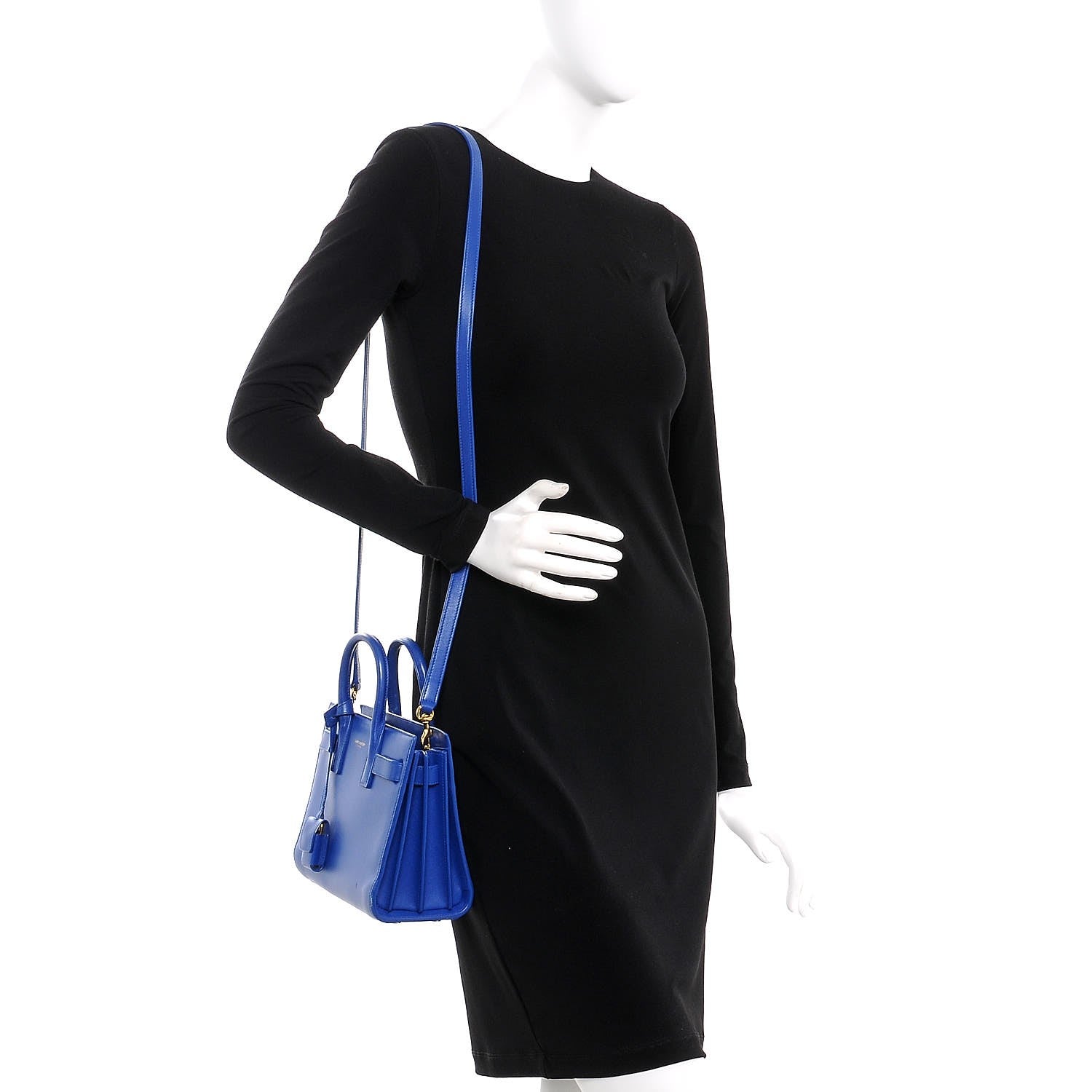 Saint Laurent Calfskin Nano Sac De Jour Royal Blue 2 of 8