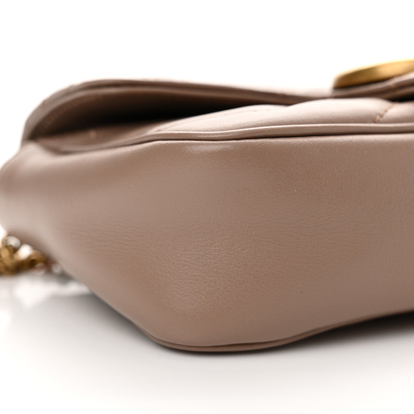 Calfskin Matelasse Super Mini GG Marmont Shoulder Bag Porcelain Rose