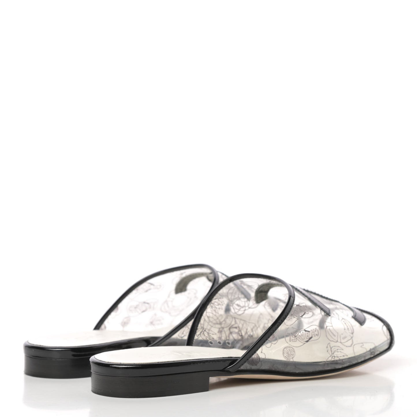 Patent PVC CC Sandal Mule 37.5 Black