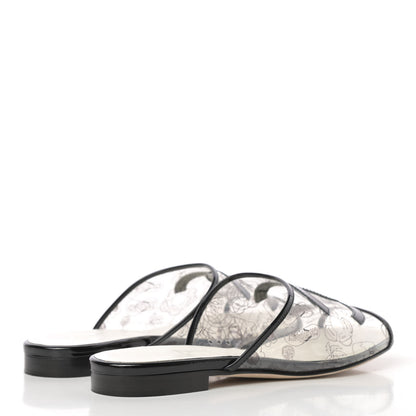 Chanel Patent PVC CC Sandal Mule 37.5 Black 4 of 13
