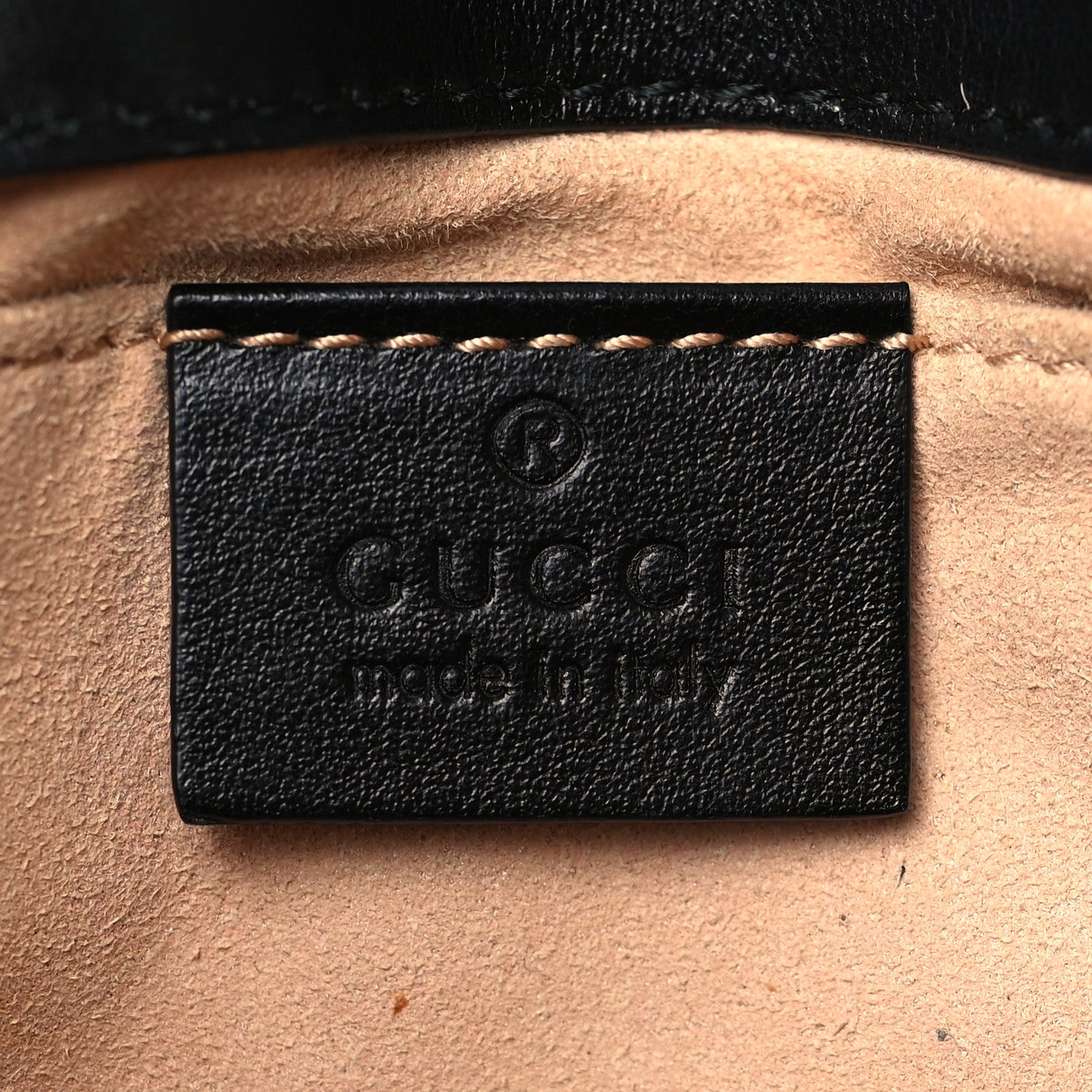 Gucci Calfskin Matelasse Mini GG Marmont Shoulder Bag Black 6 of 10