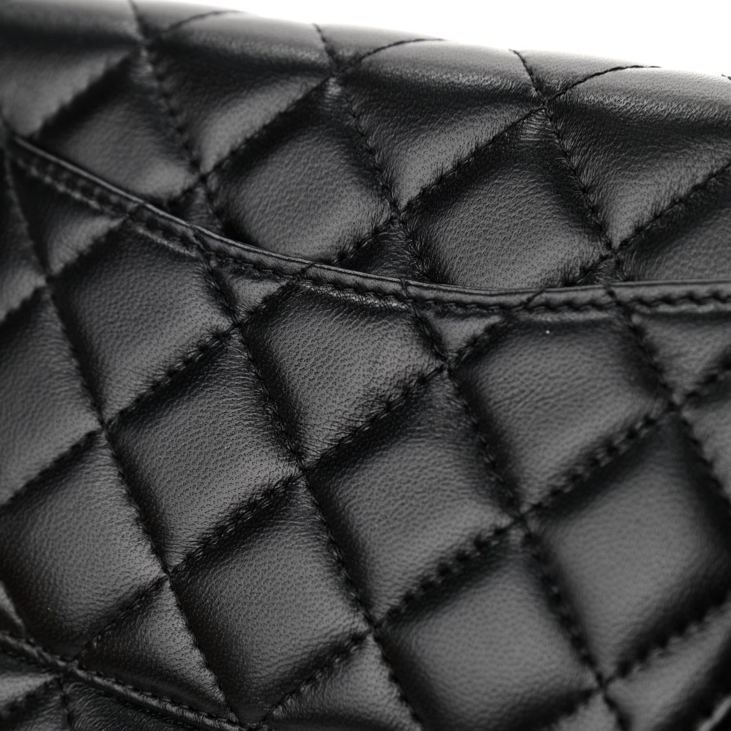 Chanel Lambskin Quilted Coco Clips Wallet On Chain WOC Black 12 of 15