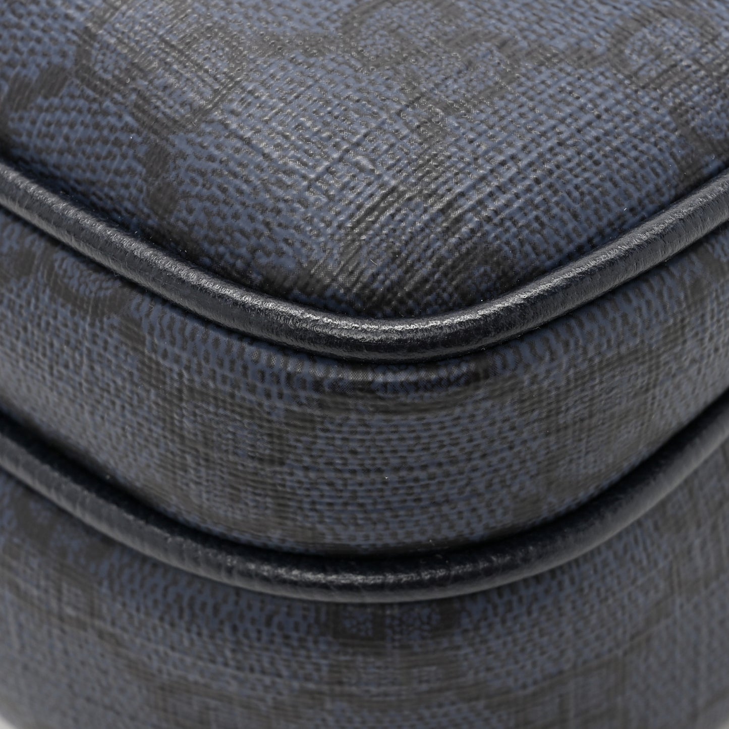 Tender GG Supreme Monogram Textured Dollar Calfskin Ophidia Small Crossbody Bag Dark Blue
