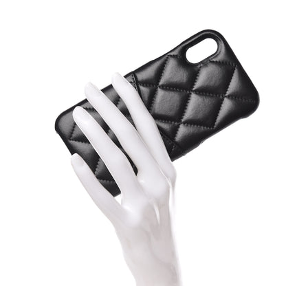 Chanel Lambskin Quilted iPhone X Case Black 2 of 7