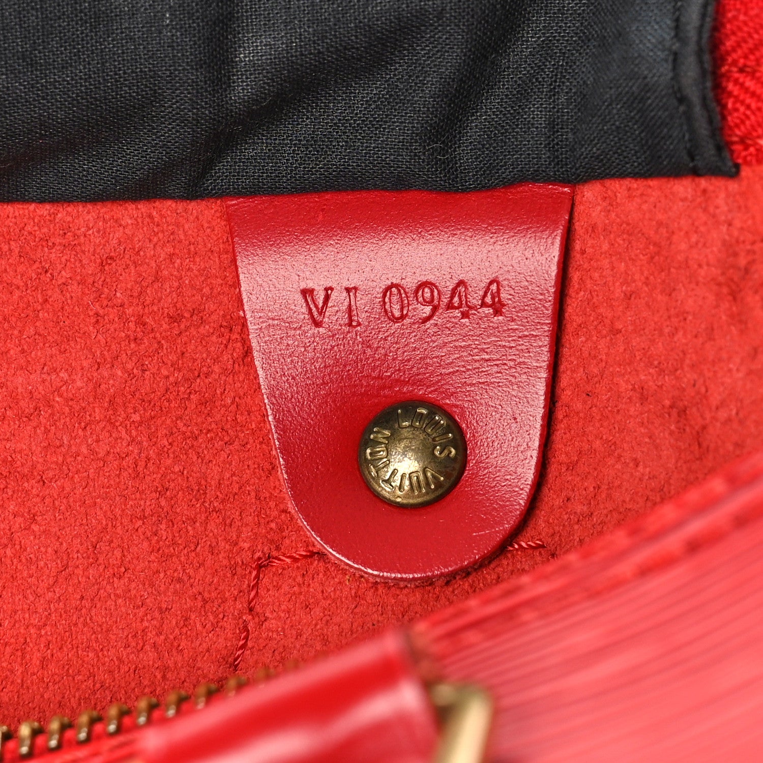 Louis Vuitton Epi Speedy 30 Castillan Red 7 of 9