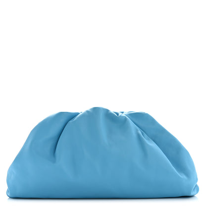 Bottega Veneta Smooth Butter Calf The Pouch Oversized Clutch Swimming Pool 1 of 12