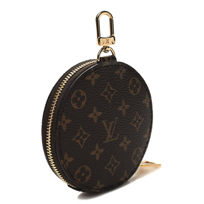 Louis Vuitton Monogram OnTheGo East West Round Coin Purse Red 3 of 7