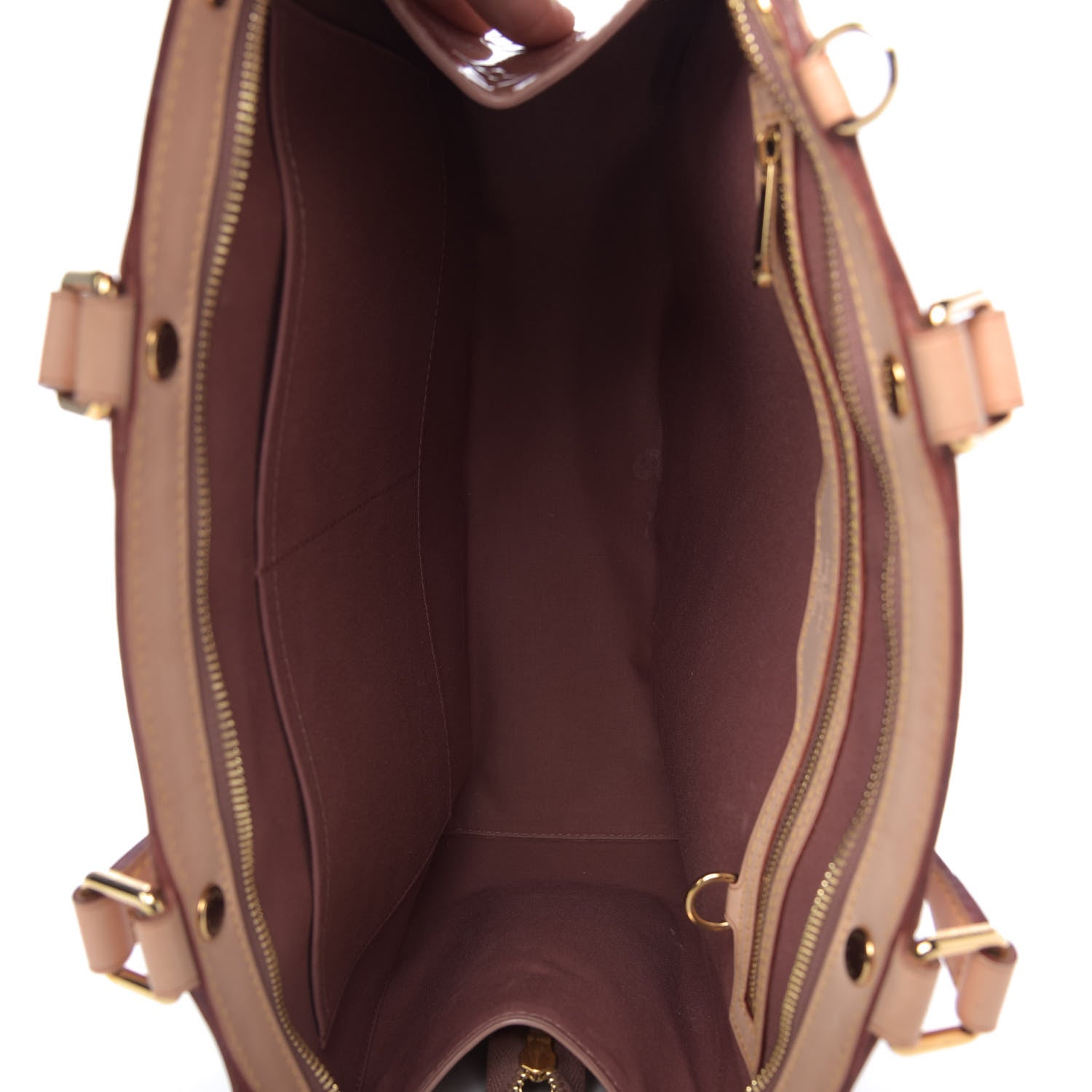 Louis Vuitton Vernis Brea GM Rose Velours 5 of 9