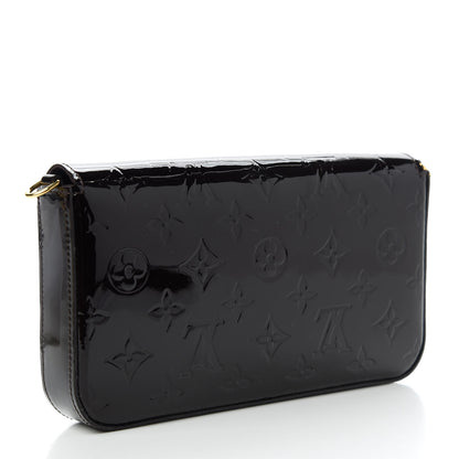 Louis Vuitton Vernis Pochette Felicie Chain Wallet Amarante 3 of 10