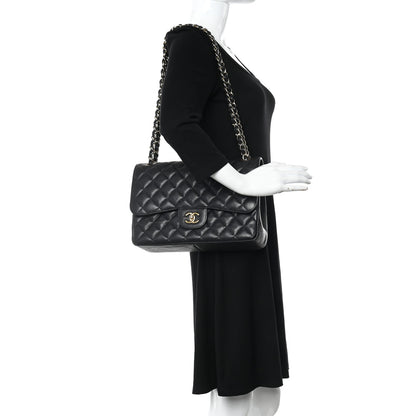 Chanel Caviar Quilted Jumbo Double Flap Black 2 of 19