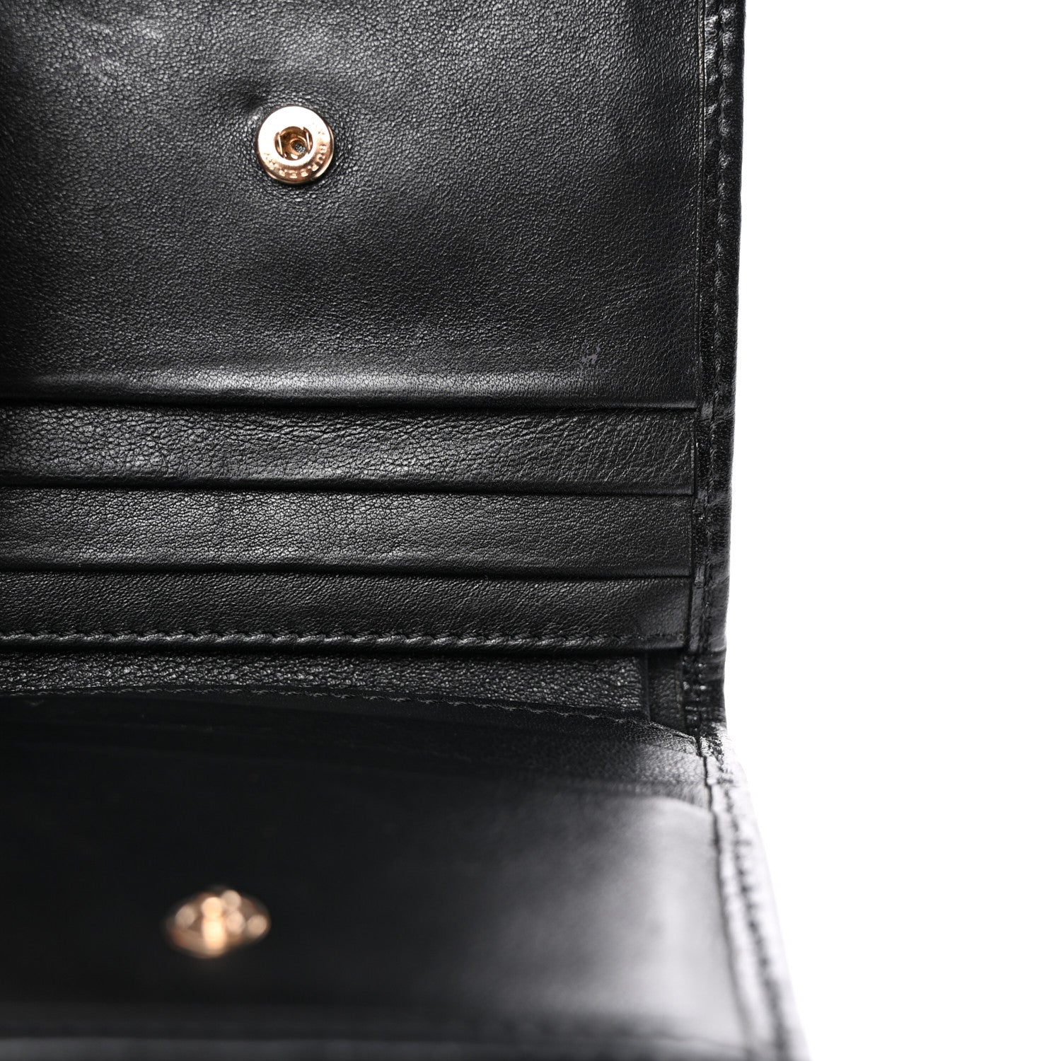 Burberry Bridle Calfskin House Check Medium Leighton Wallet Black 11 of 18