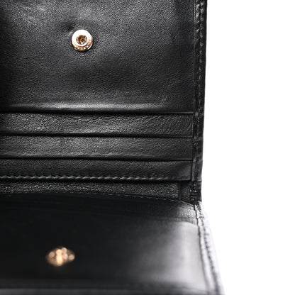 Burberry Bridle Calfskin House Check Medium Leighton Wallet Black 11 of 18