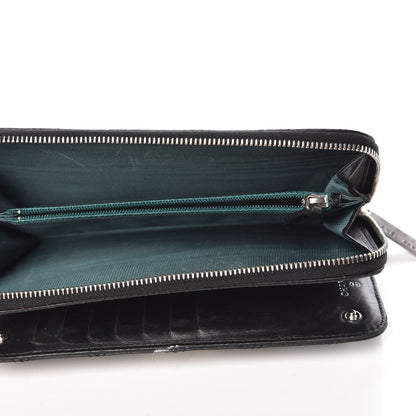 Chanel Aged Calfskin Quilted Paris New York PNY Wallet Black 6 of 15