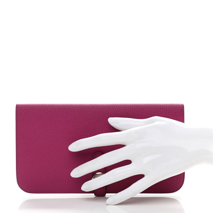 Hermes Togo Dogon Recto Verso Wallet Rose Poupre 2 of 9