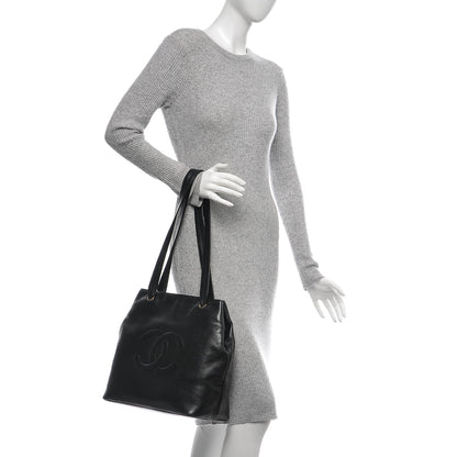 Chanel Caviar CC Shoulder Bag Black 2 of 7