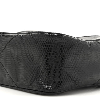 Chanel Lizard Quilted Small Tassel Camera Case Black 10 of 15