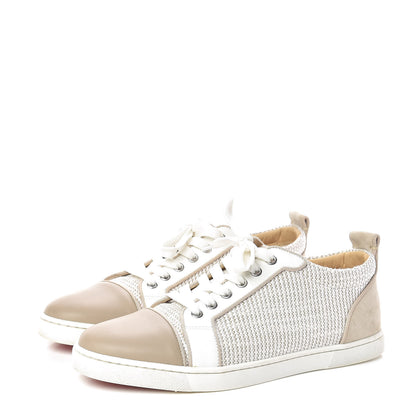 Christian Louboutin Tweed Calfskin Mens Gondolier Flat Sneakers 40 Galet 3 of 11