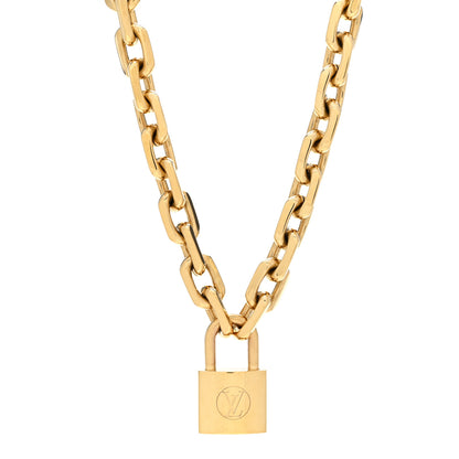Louis Vuitton LV Edge Necklace Cadenas Gold 1 of 5
