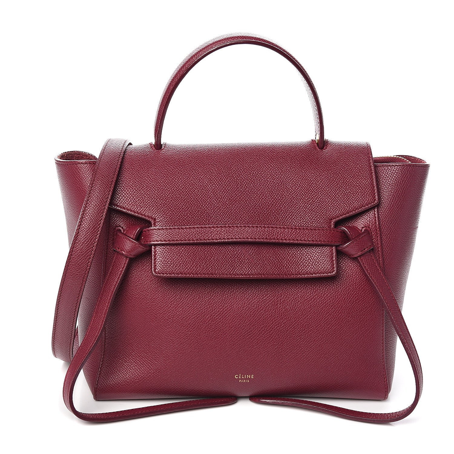 Celine Grained Calfskin Micro Belt Bag Plum 1 of 11