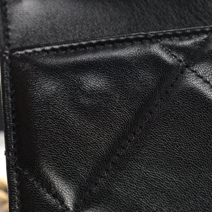 Chanel Goatskin Quilted Chanel 19 Wallet On Chain WOC Black 11 of 11