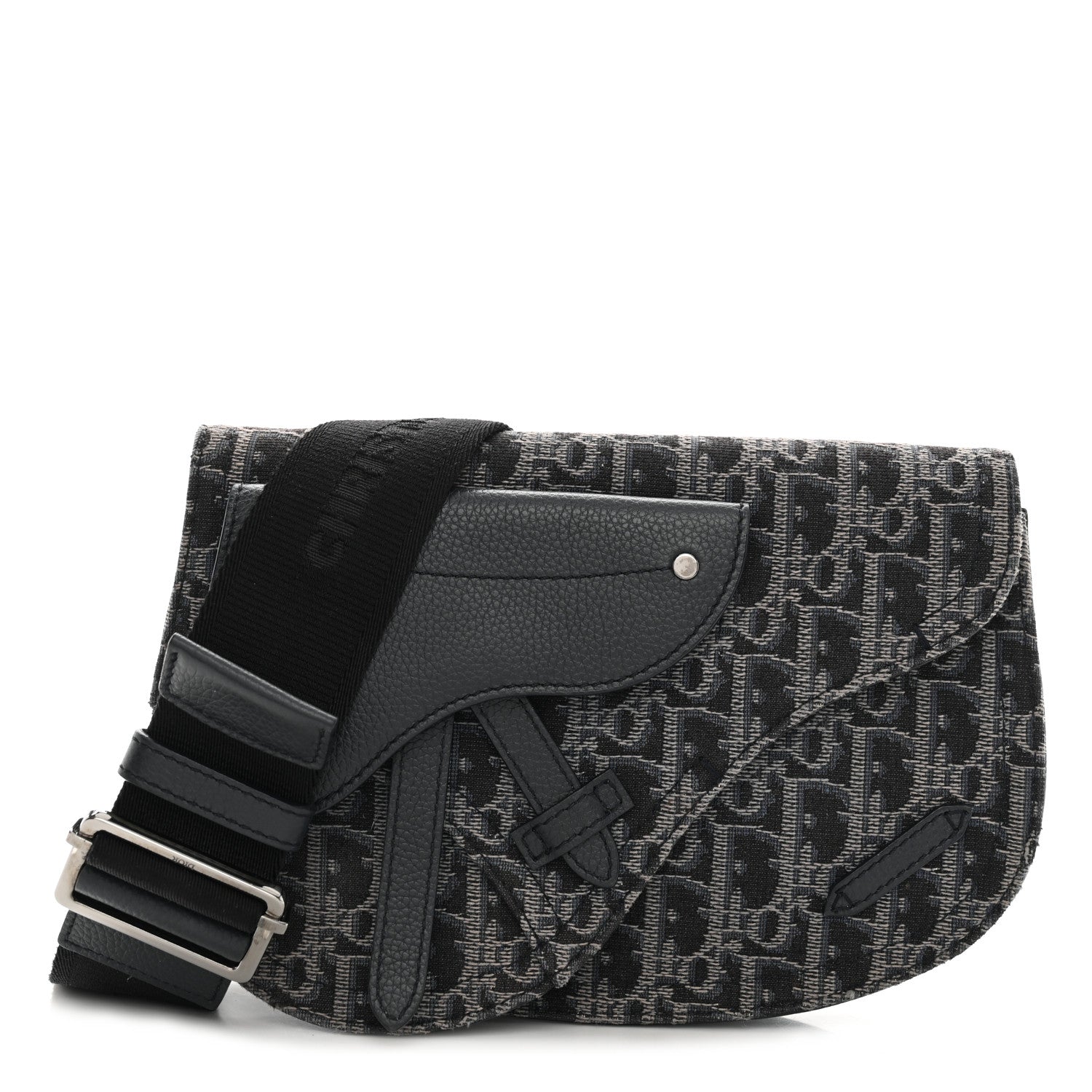 Christian Dior Oblique Saddle Messenger Pouch Blue 1 of 10