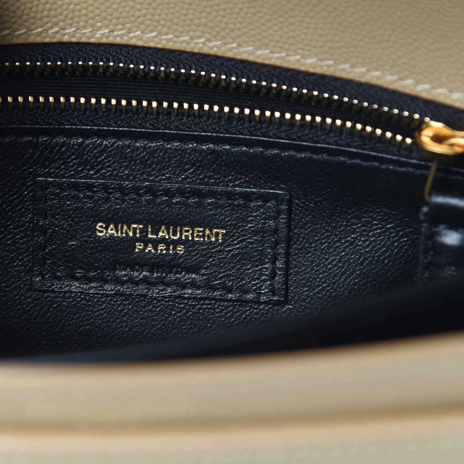 Saint Laurent Grain De Poudre Monogram Cassandra Clasp Bag Latte 6 of 10