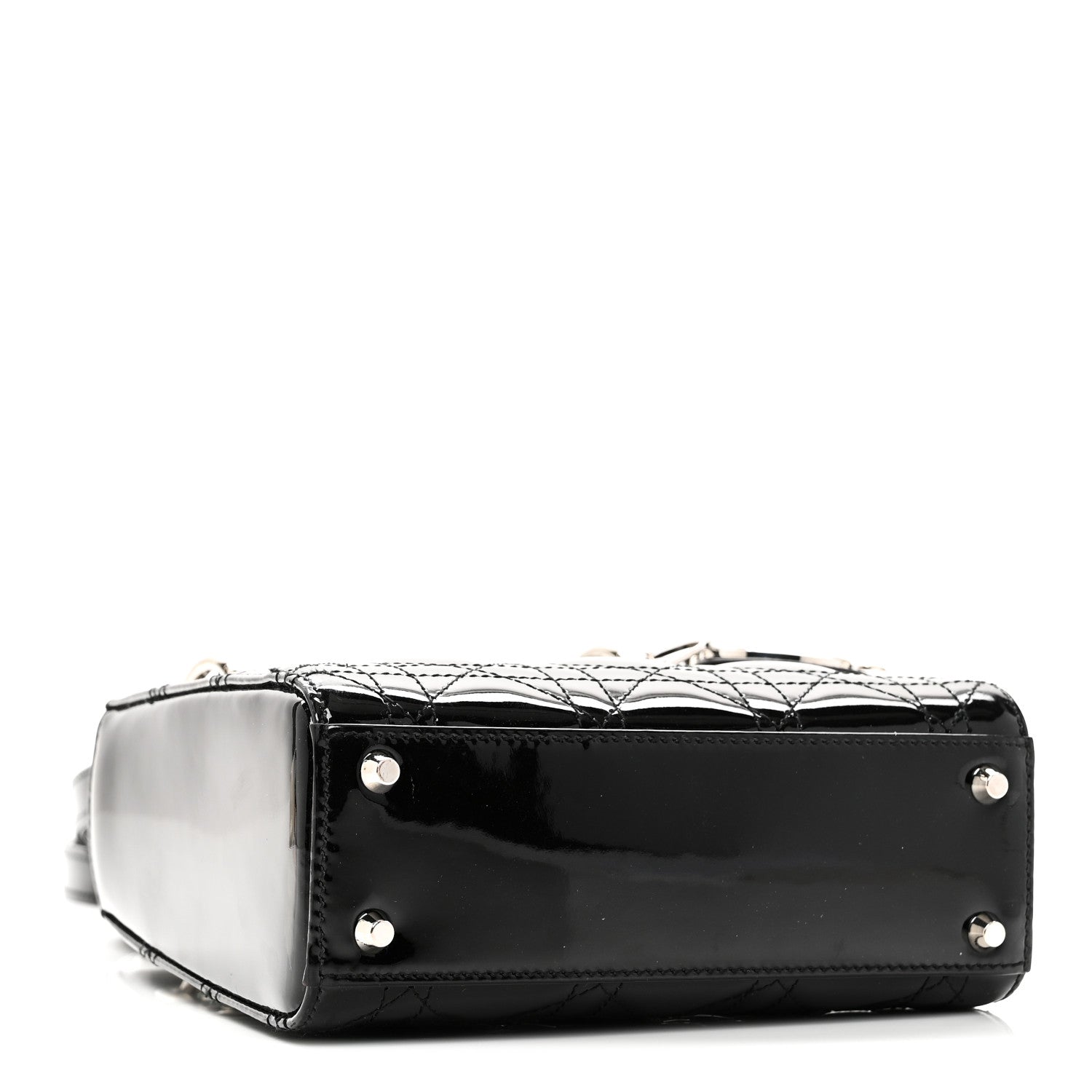 Christian Dior Patent Cannage Mini Lady Dior Black 4 of 10
