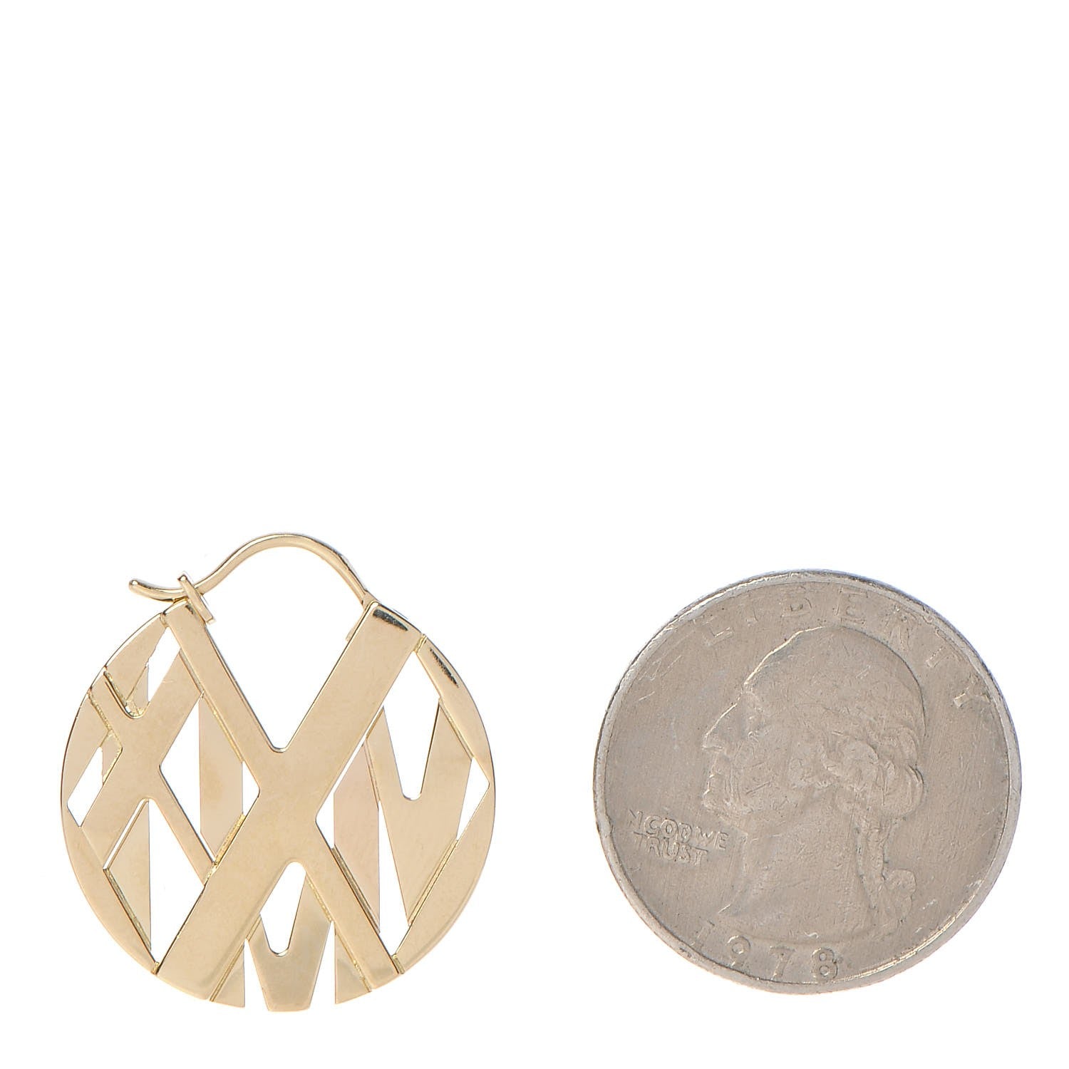 Tiffany 18K Yellow Gold Round Atlas Earrings 2 of 6