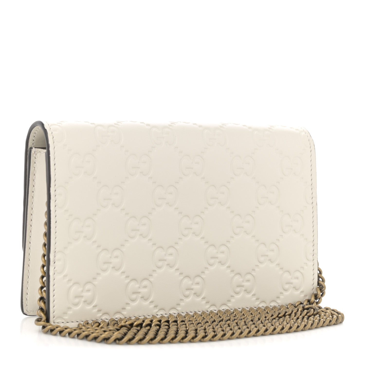 Gucci Guccissima Mini Cherry Chain Bag White 4 of 21